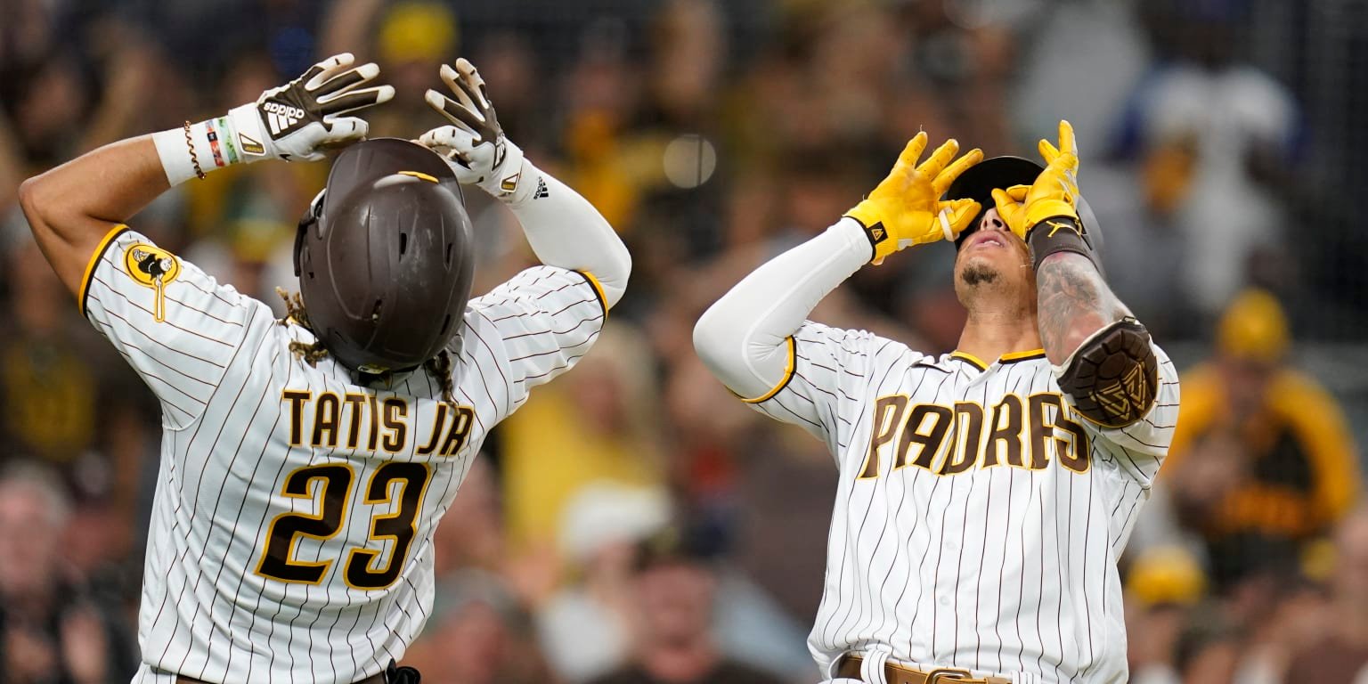 Fernando Tatis y Manny Machado, estrellas de los Padres de San Diego.