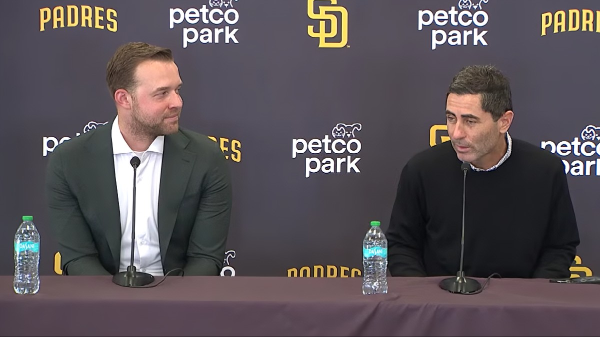 Michael King y AJ Preller. 