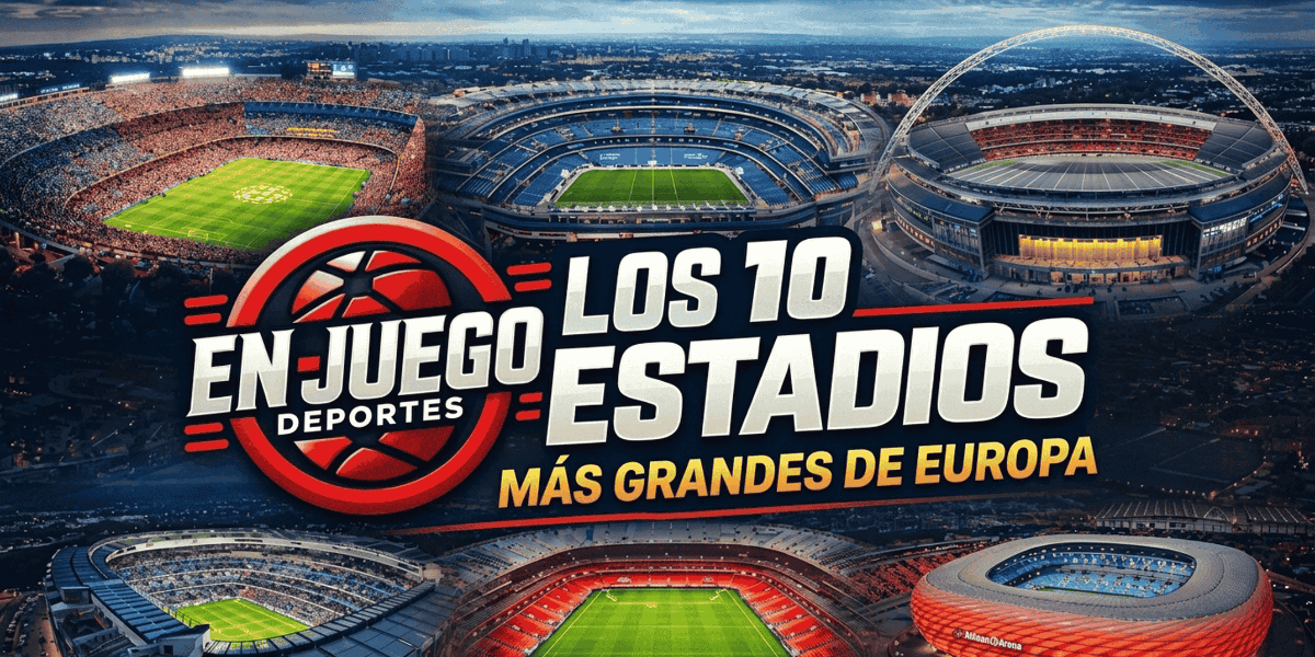 ¿Cuáles son los 10 estadios más grandes de europa?
