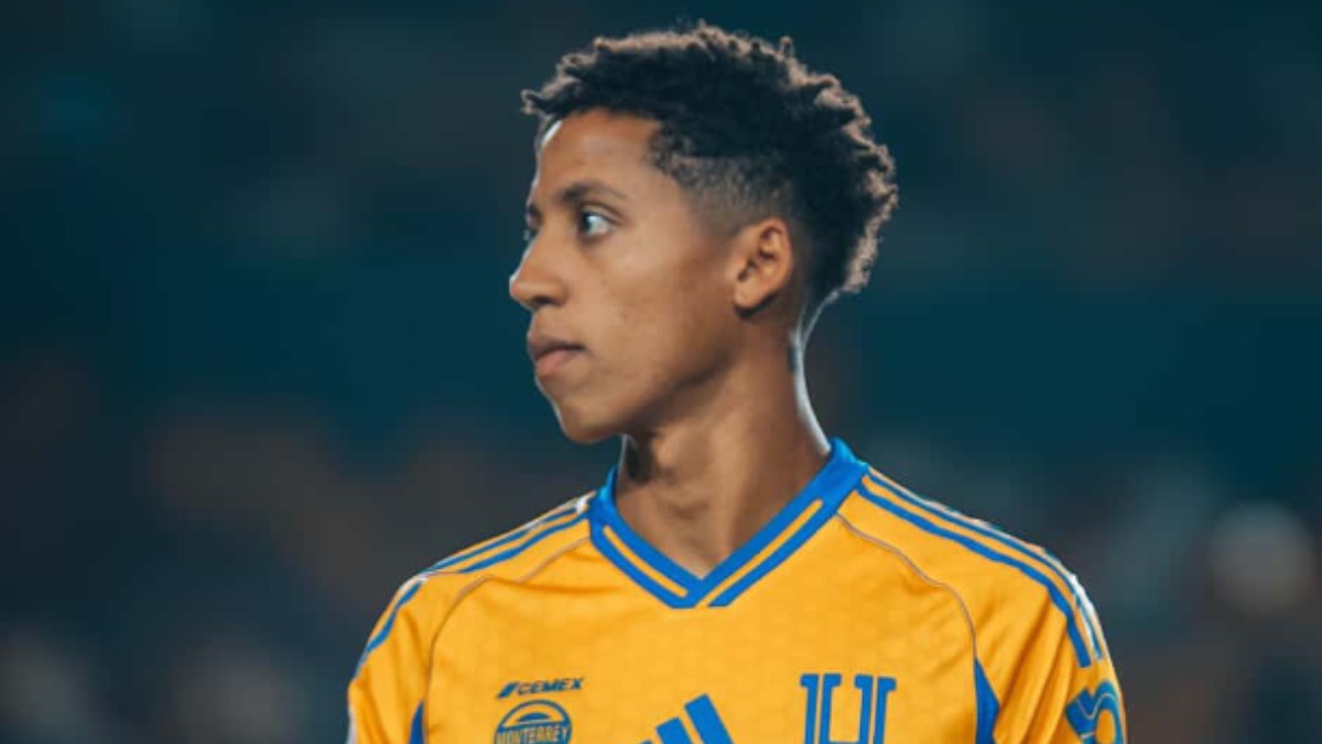 Ozziel Herrera, jugador de Tigres en la Liga MX.