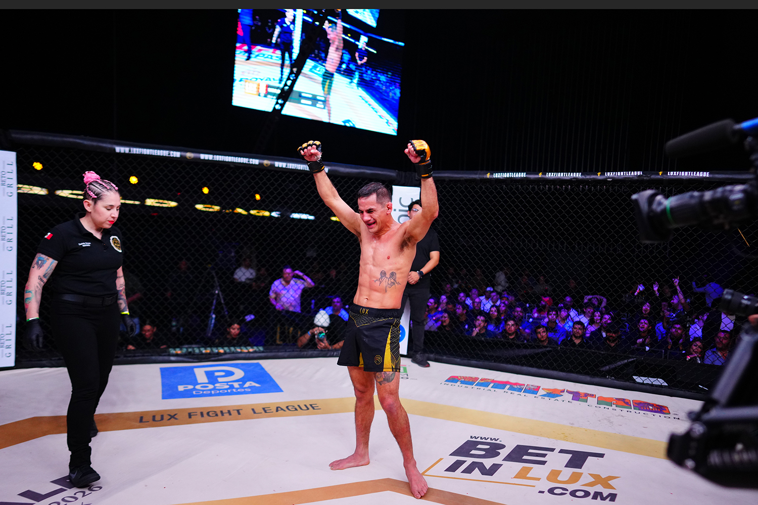 Luis Elías celebró su victoria.