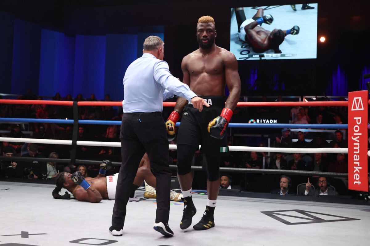 Contundente triunfo de Efe Ajagba. 