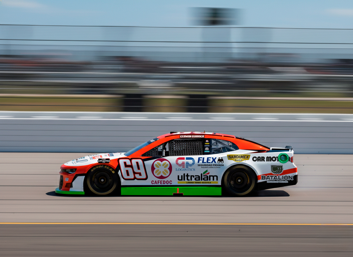 Germán Quiroga listo para correr en el inicio de la Nascar México Series 2026. 