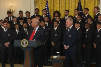 Donald Trump y Leo Messi en la Casa Blanca.