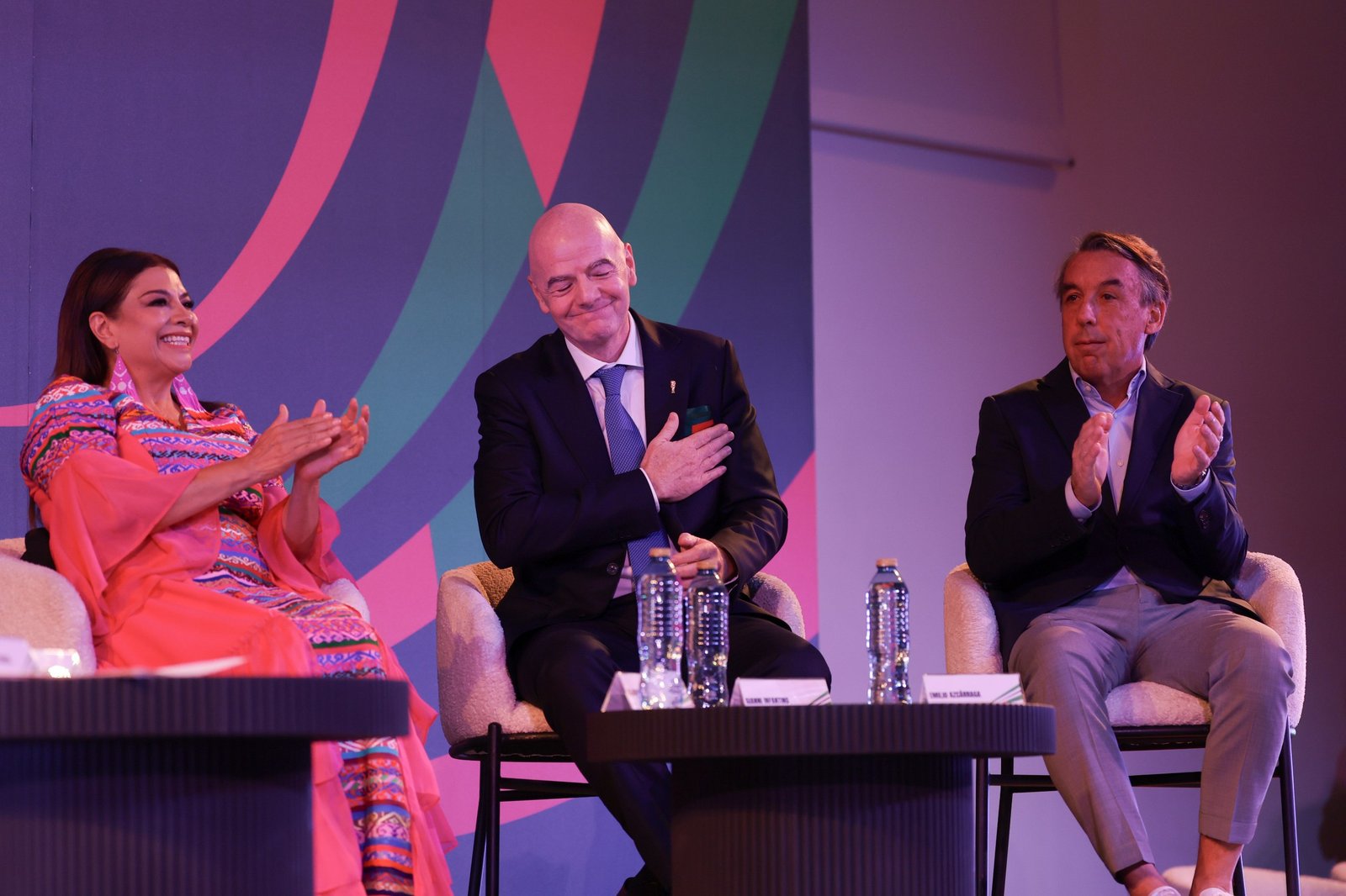 Gianni Infantino presidente de la FIFA encabezó el evento.