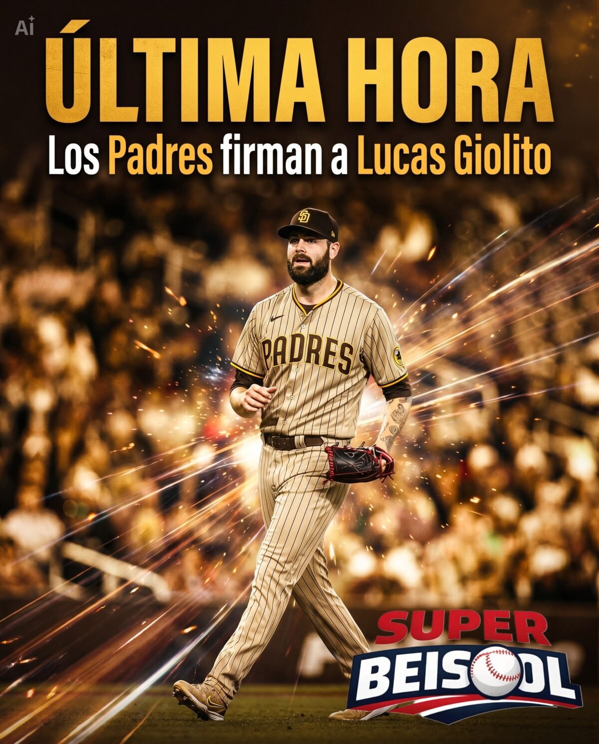 Lucas Giolito, nuevo jugador de los Padres de San Diego.