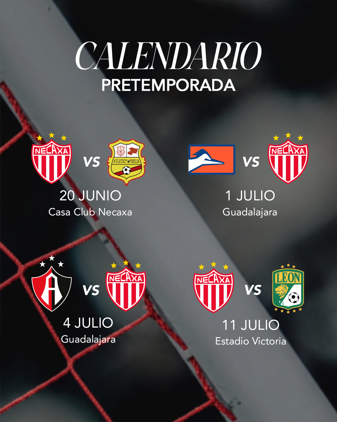 Necaxa pretemporada 2026.