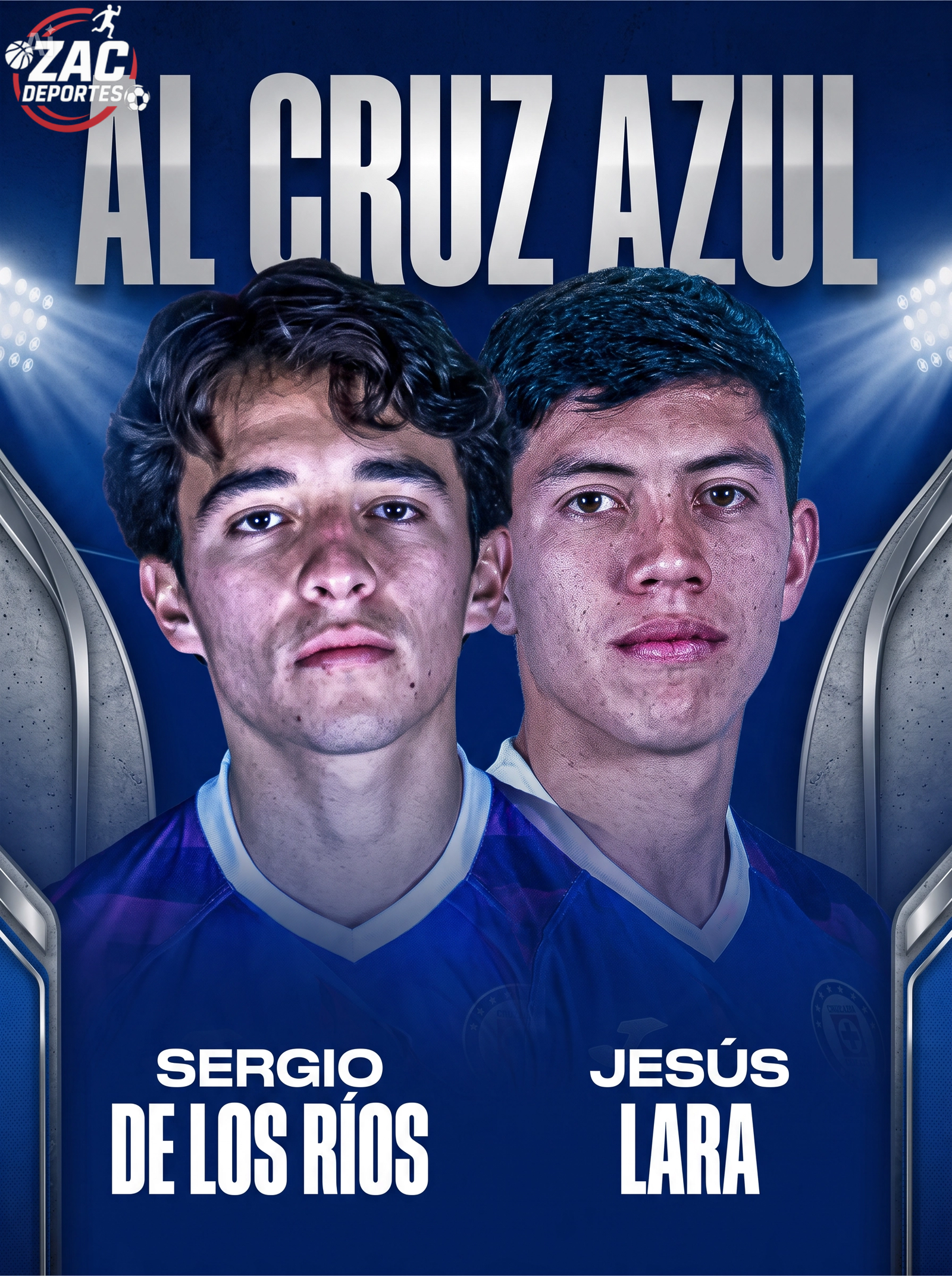 Sergio de los Ríos y Jesús Lara, nuevos jugadores del Cruz Azul.