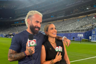 Valeria Marin y Marc Crosas en la cobertura del Mundial 2026 para TUDN