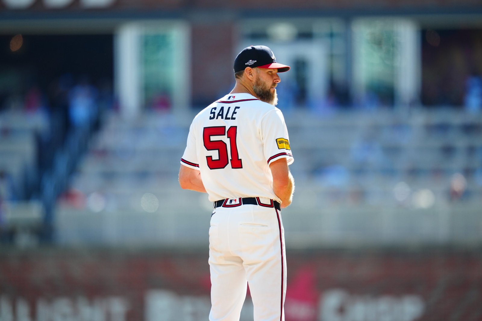 Chris Sale durante su arranque en el Juego 1 de la Serie de Comodines
