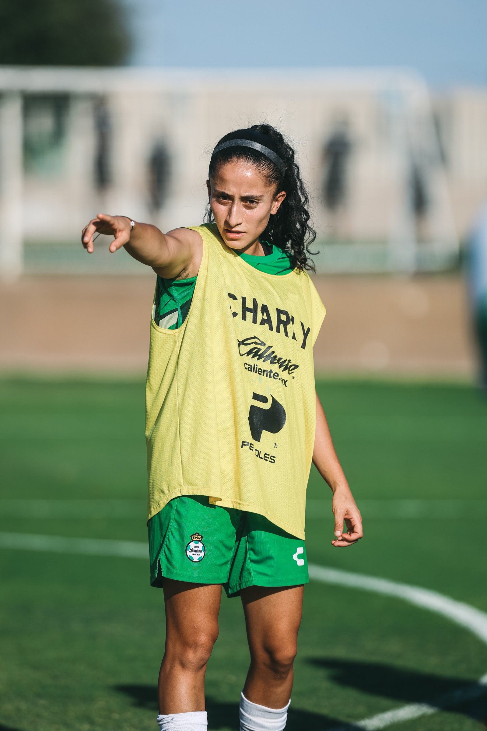 Jugadora de las Guerreras de Santos Laguna durante un entrenamiento