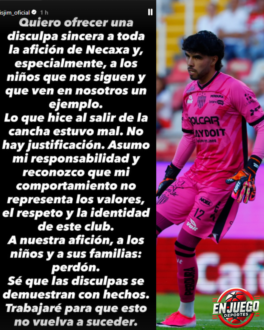 ¡El arquero de Necaxa pide perdón! Luis Jiménez se disculpa con la afición tras insultar a los aficionados