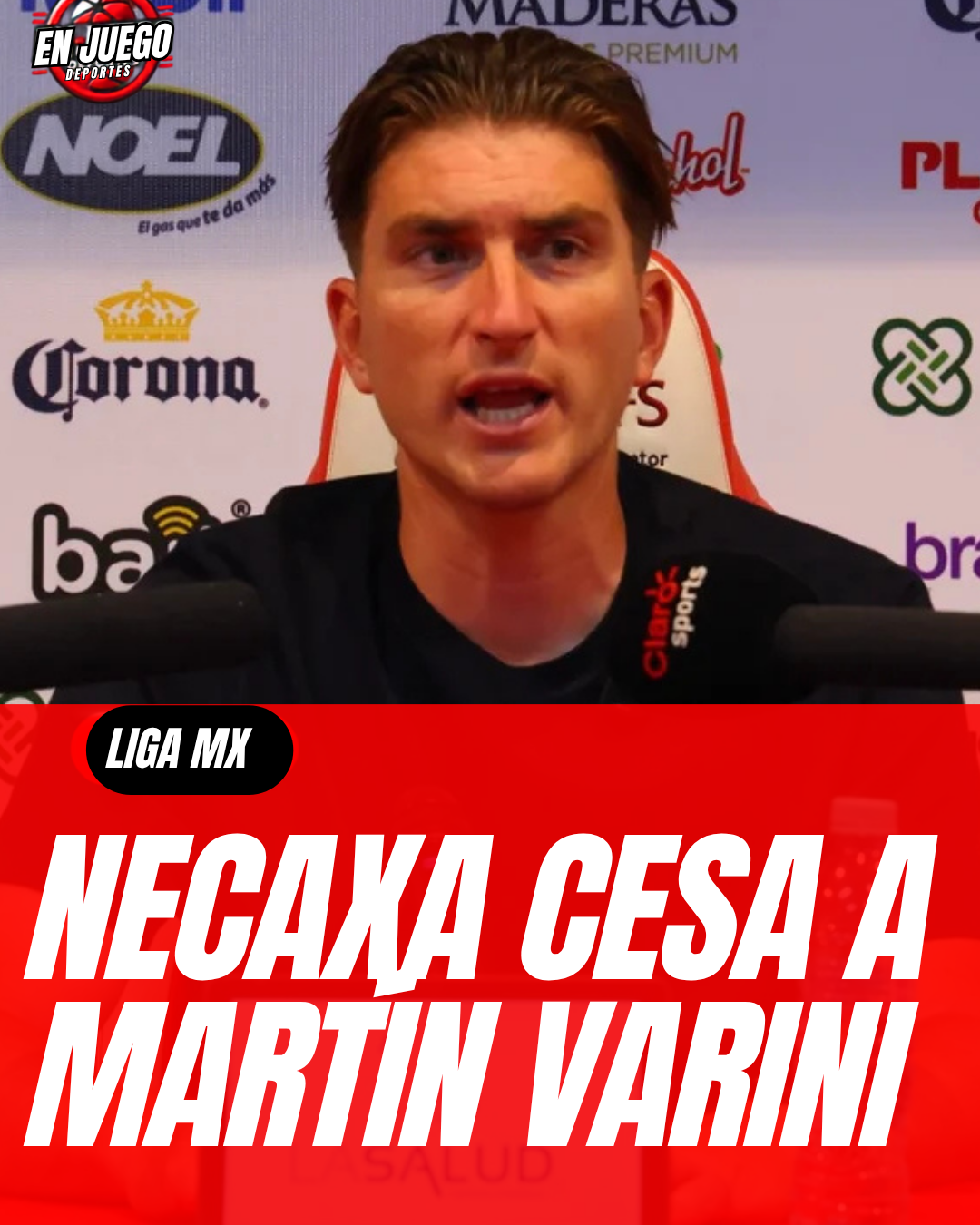 ¡Necaxa destituye a Martín Varini! El club anuncia su salida como técnico
