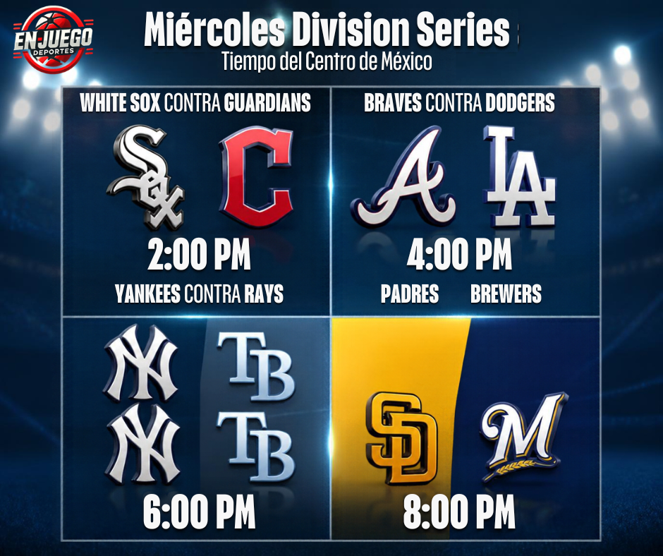 Partidazos para este miércoles en la MLB. 