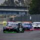 Los autos número 9 de Paul Jourdain y número 29 de José Arellano, de la GTM Súper Copa, en el Autódromo Hermanos Rodríguez