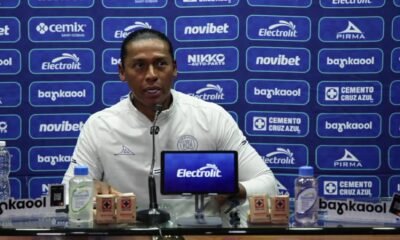 Joel Huiqui, técnico del Cruz Azul, en la conferencia de prensa previa al Pachuca vs Cruz Azul