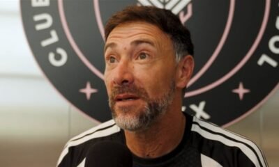 Kily González, entrenador del Inter Miami, habla en la conferencia posterior al partido ante Atlanta United