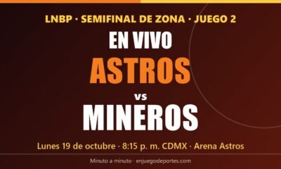 EN VIVO: Astros vs Mineros, Juego 2 de la Semifinal LNBP