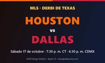 Gráfico del derbi de Texas en la MLS: Houston Dynamo vs FC Dallas, sábado 17 de octubre a las 7:30 p. m. CT