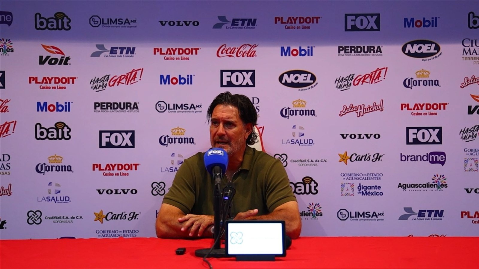 Gustavo Lema, director técnico de FC Juárez, en la conferencia de prensa tras el empate 1-1 con Necaxa