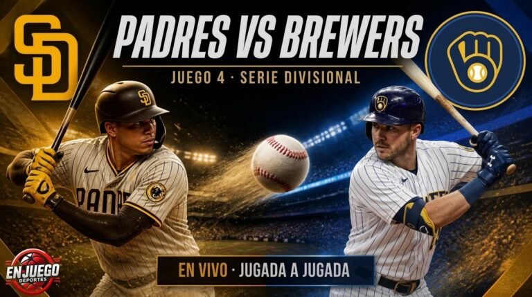 Gráfico de En Juego Deportes: Padres vs Cerveceros, Juego 4 de la Serie Divisional.