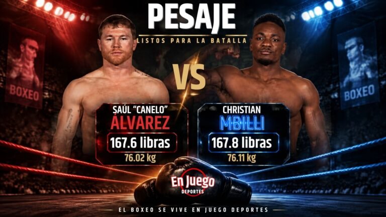 Box: ¡Canelo y Mbilli dan el peso para la pelea del sábado!