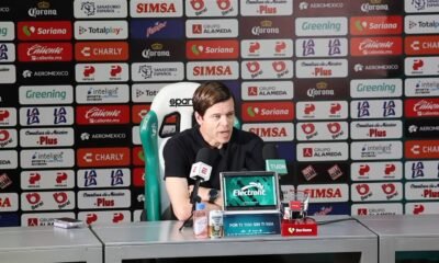 Esteban Solari, técnico de Pumas, en la conferencia de prensa tras la derrota 0-2 ante Santos