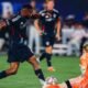 Un jugador de San Diego FC conduce el balón en el Snapdragon Stadium, en una imagen de archivo