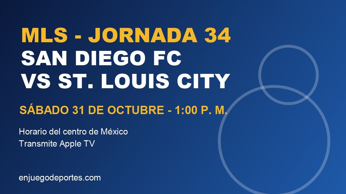 MLS: ¡San Diego FC visita a St. Louis ya sin playoffs!