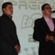 Tavo Girón en una ceremonia de premios, durante una intervención en el escenario